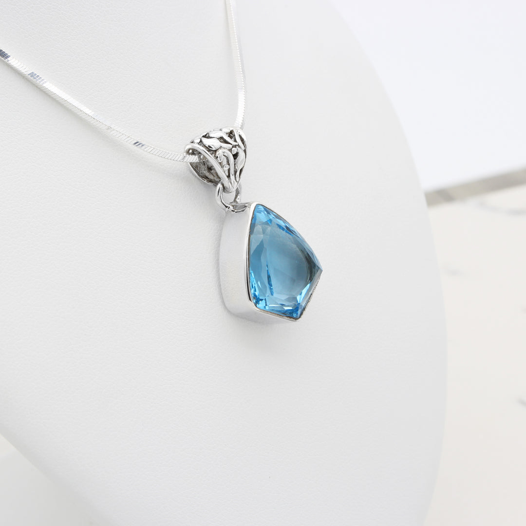 Blue Topaz Pendant