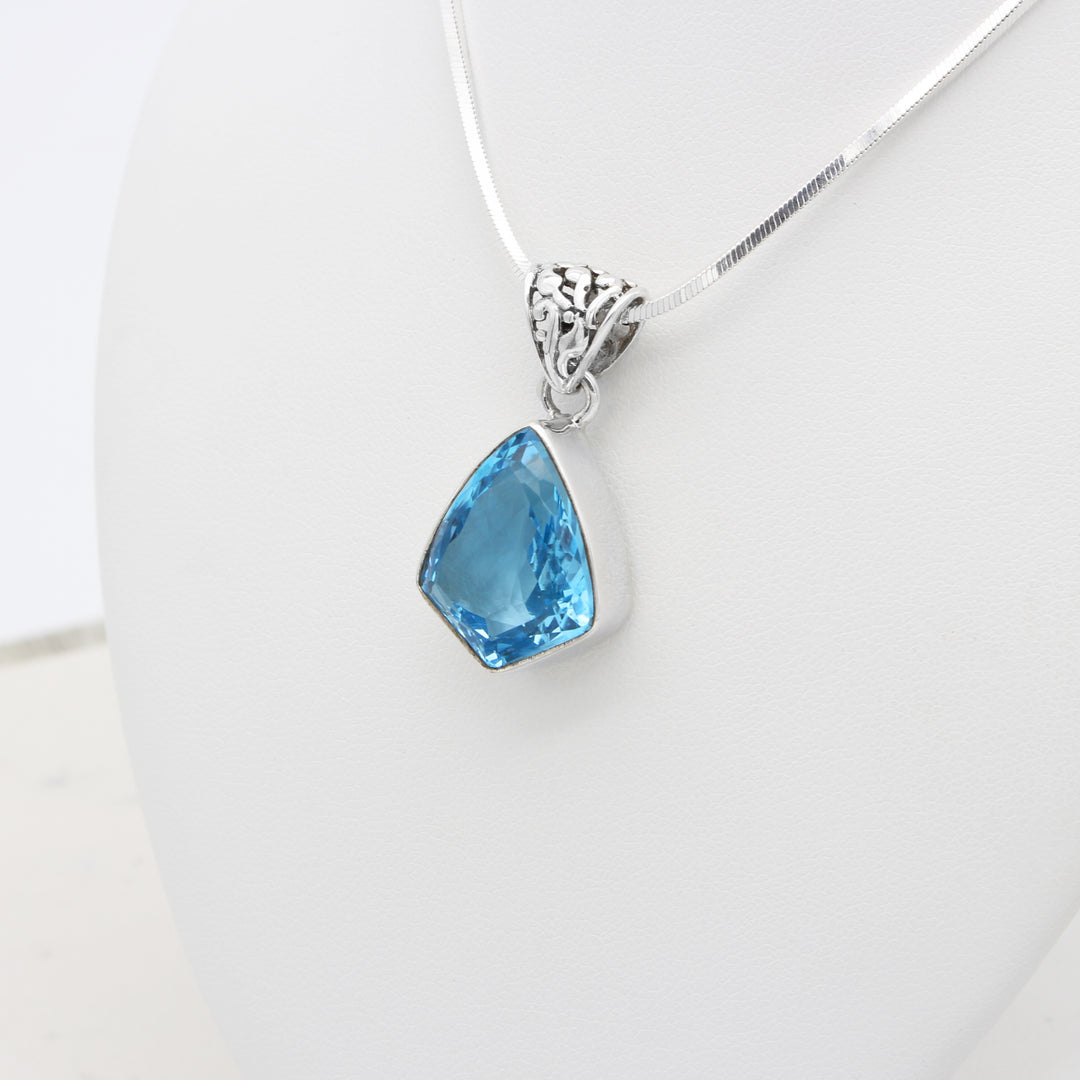 Blue Topaz Pendant