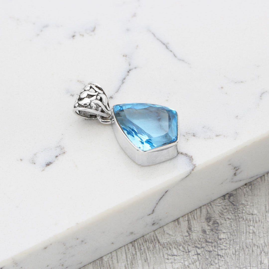 Blue Topaz Pendant