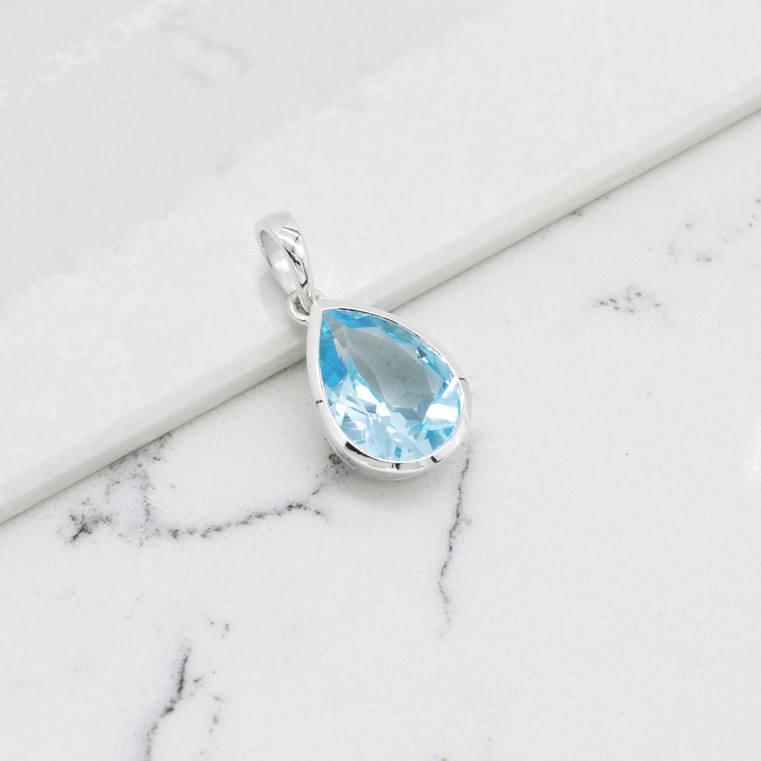 Blue Topaz Pendant