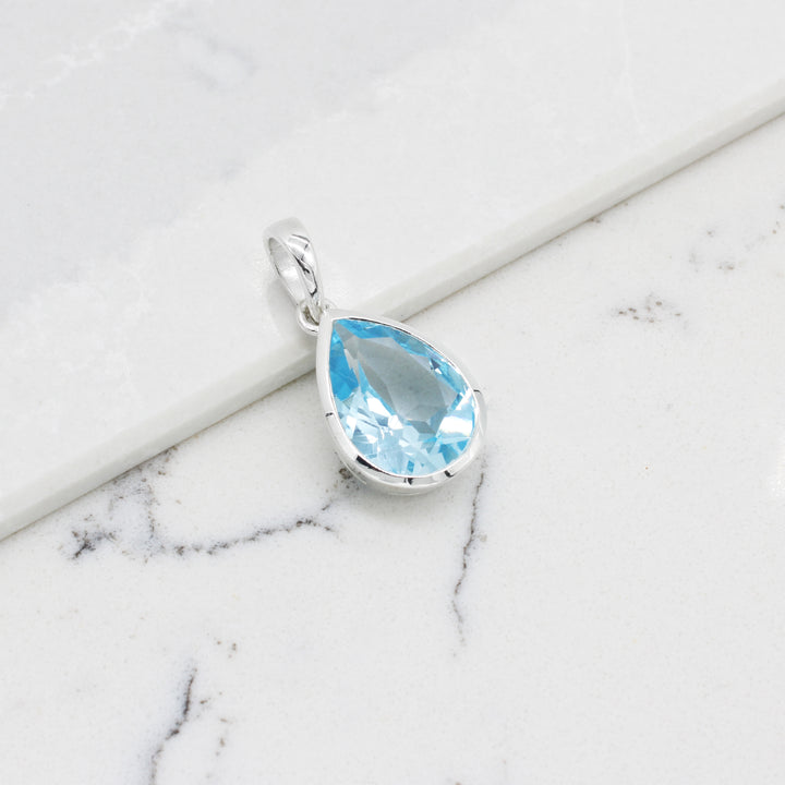 Blue Topaz Pendant
