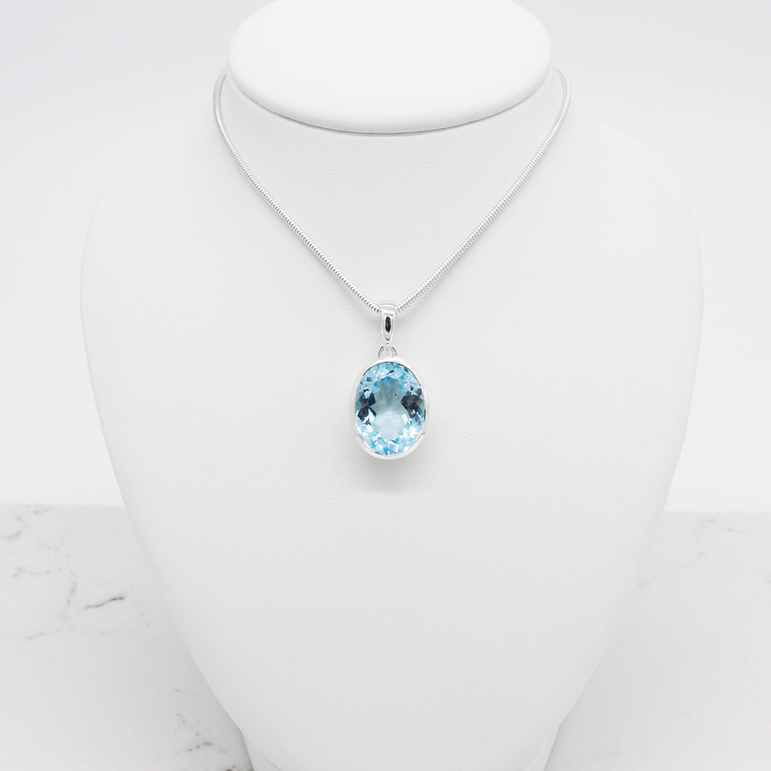 Blue Topaz Pendant