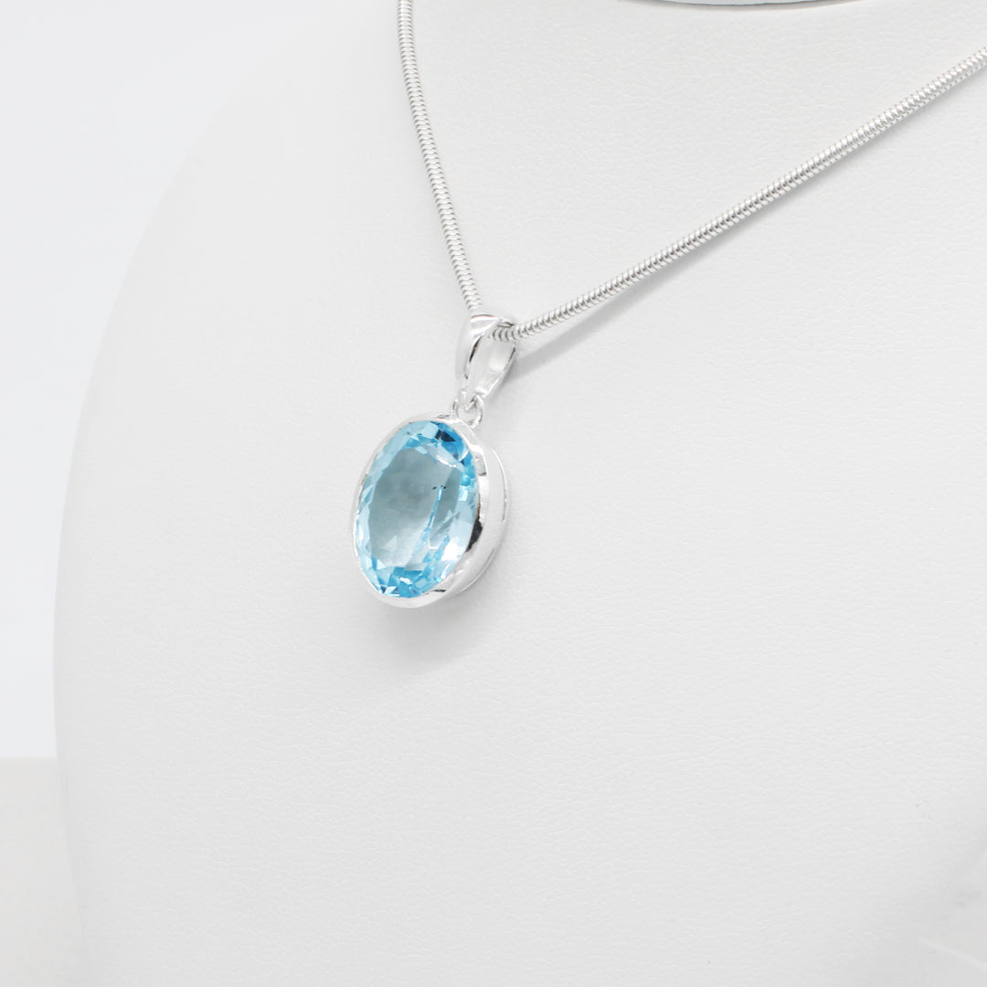 Blue Topaz Pendant