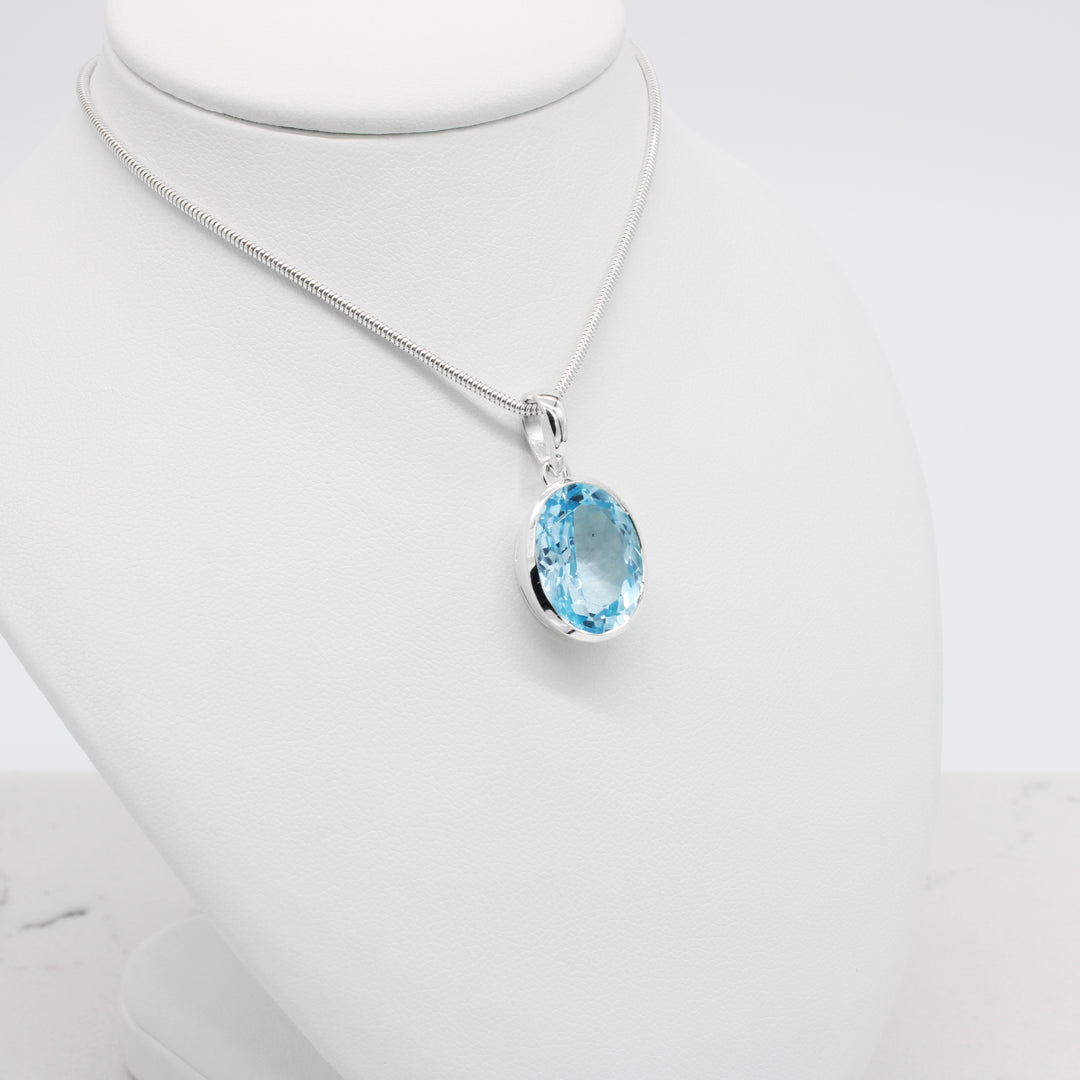 Blue Topaz Pendant