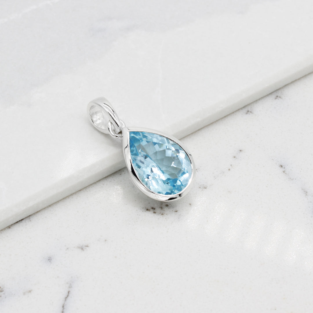 Blue Topaz Pendant
