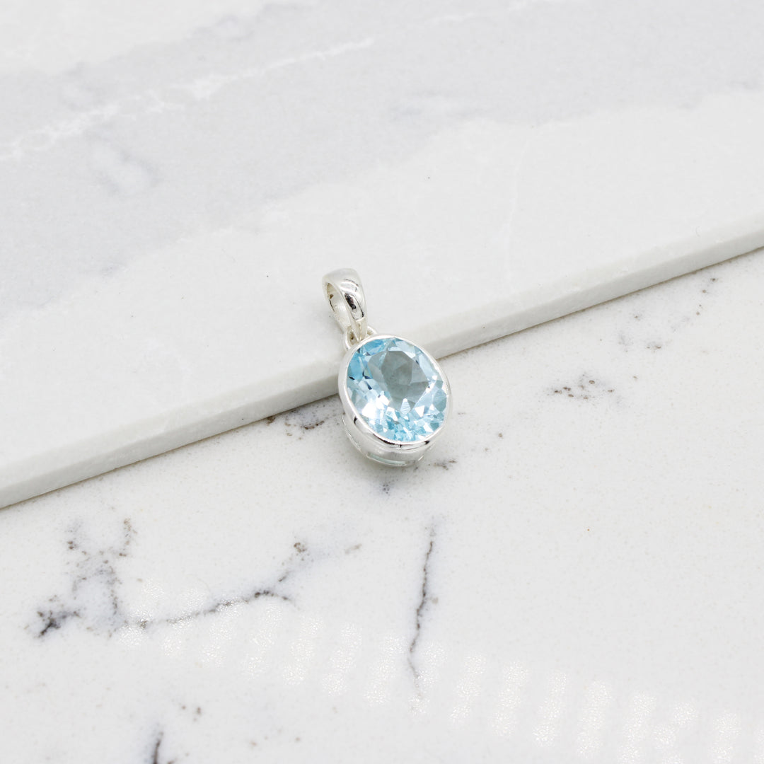Blue Topaz Pendant