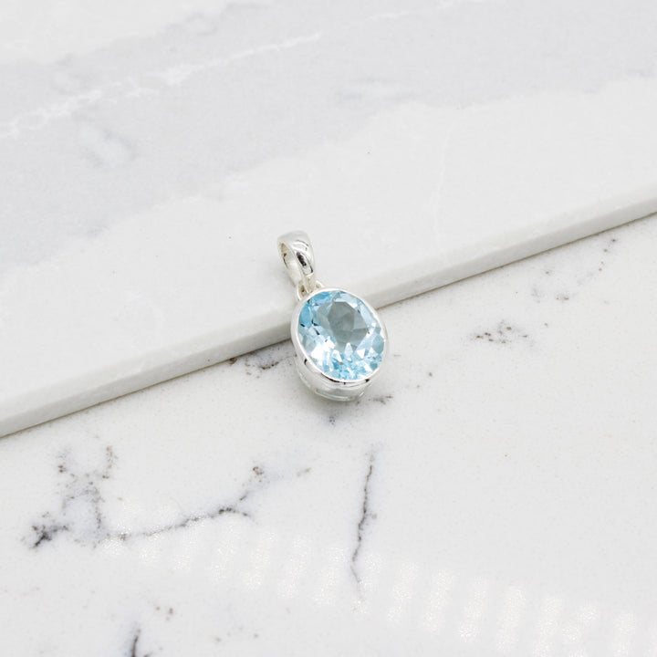 Blue Topaz Pendant