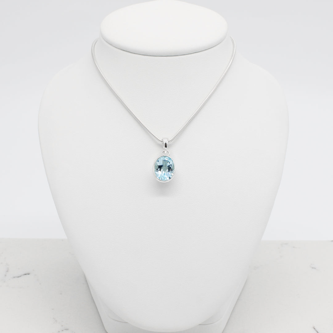 Blue Topaz Pendant
