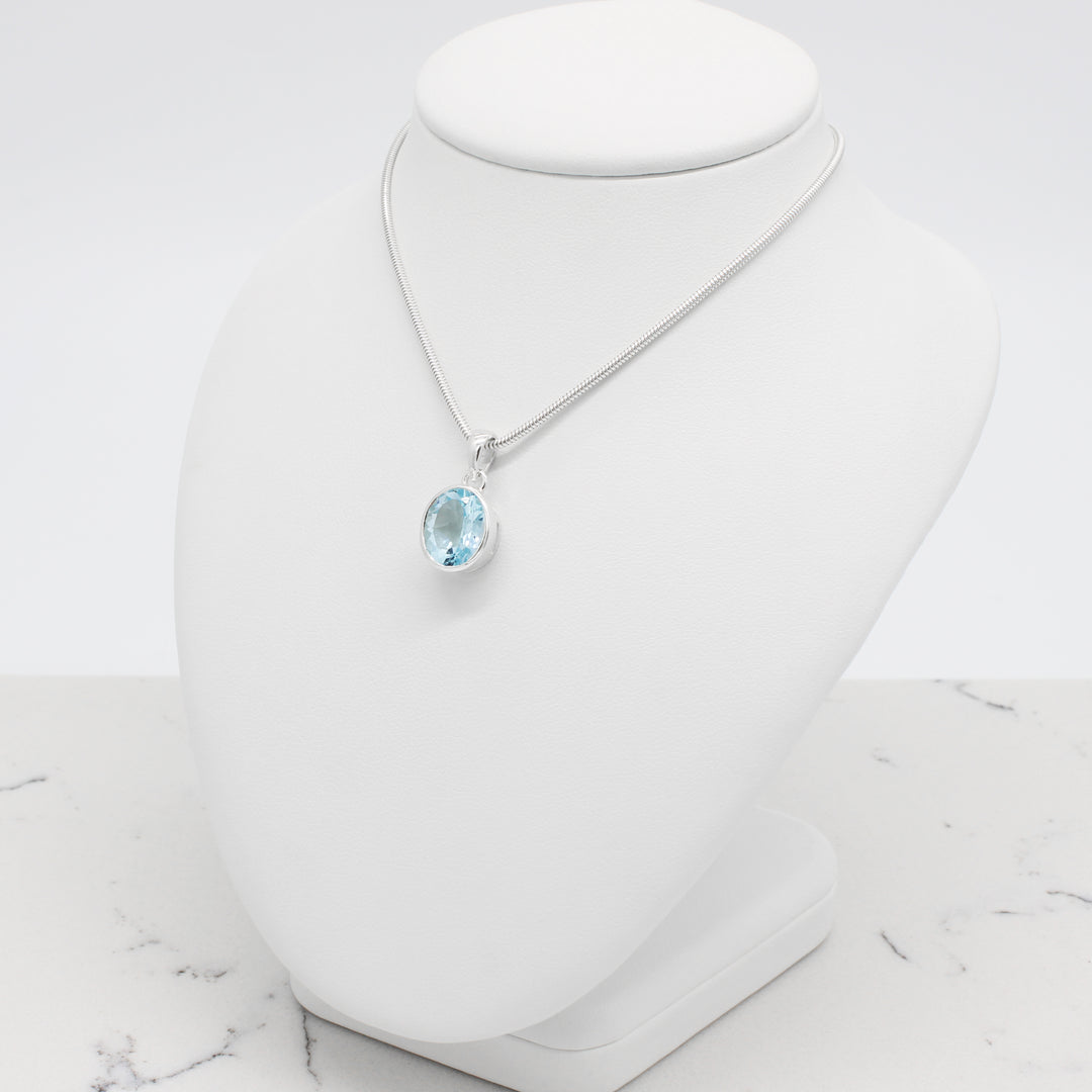 Blue Topaz Pendant