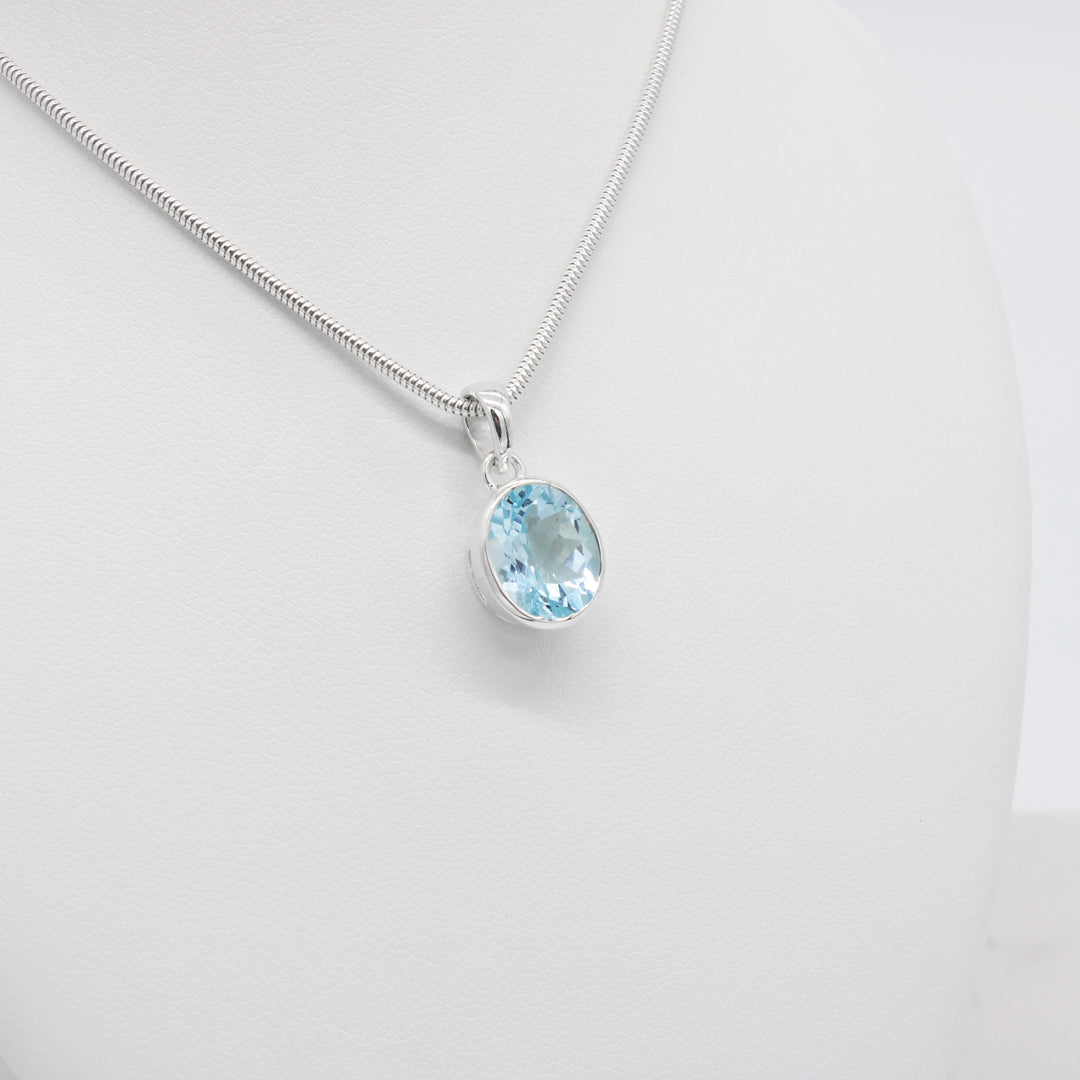 Blue Topaz Pendant
