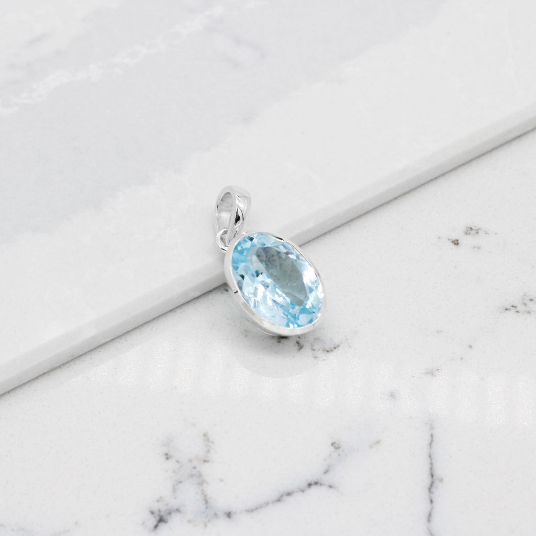 Blue Topaz Pendant