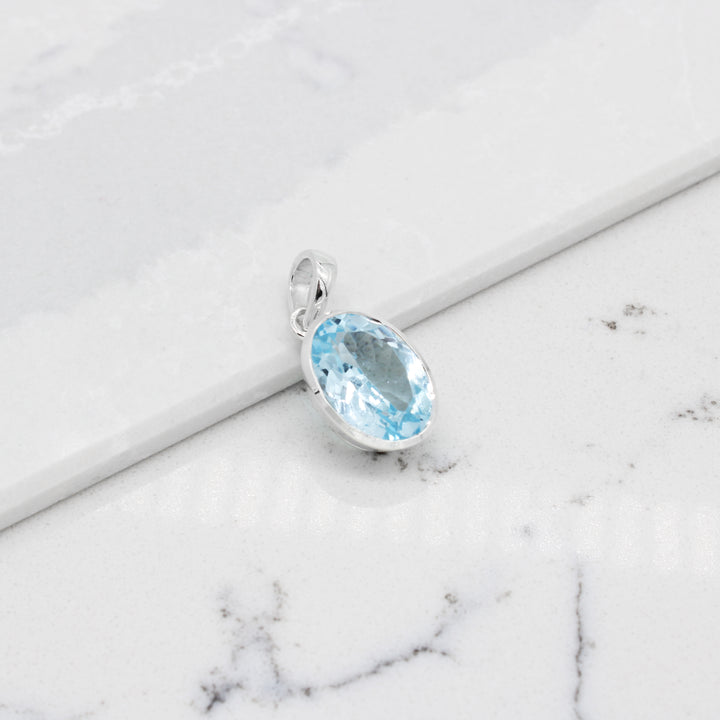 Blue Topaz Pendant
