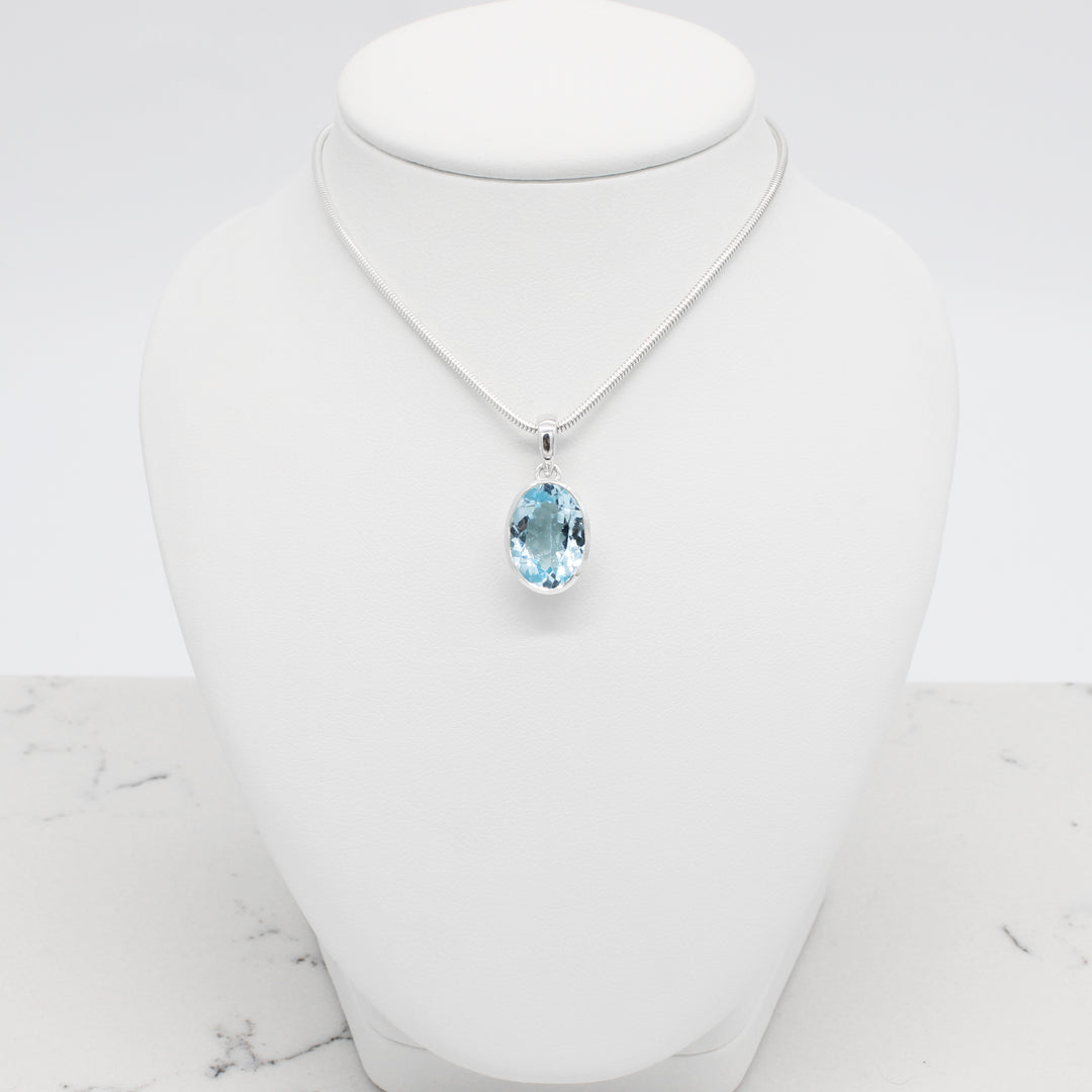 Blue Topaz Pendant