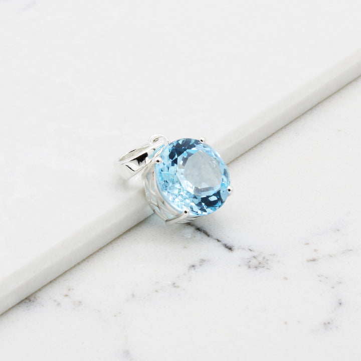 Blue Topaz Pendant