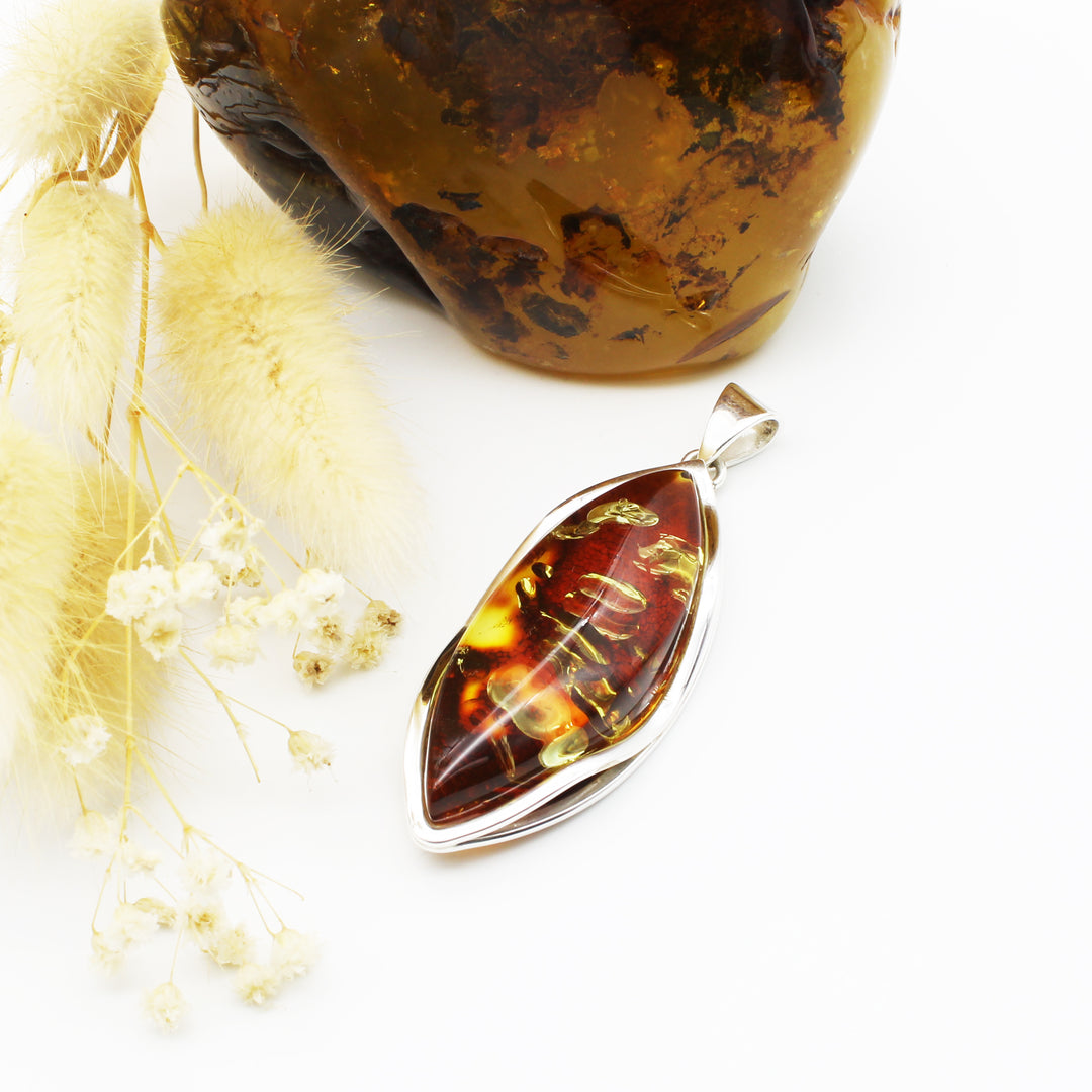 Cognac Amber Pendant
