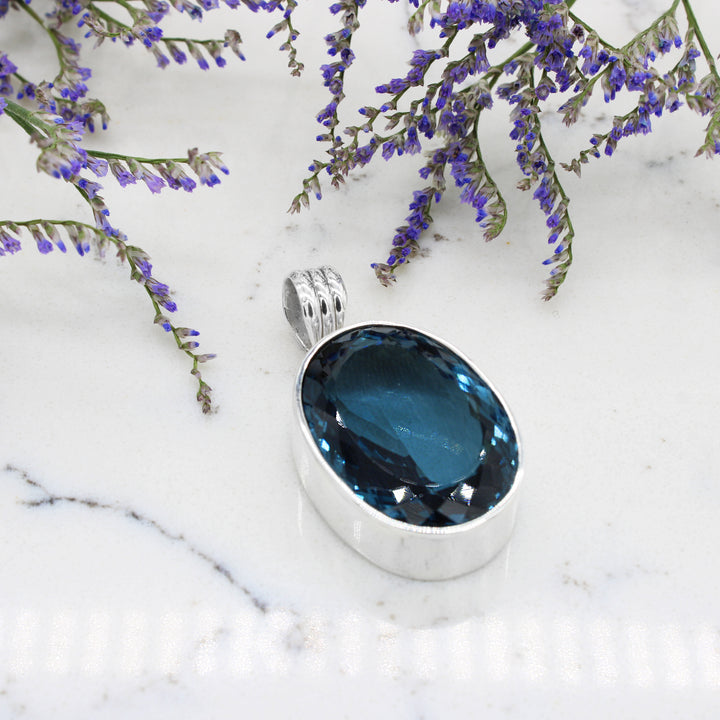 London Blue Topaz Pendant