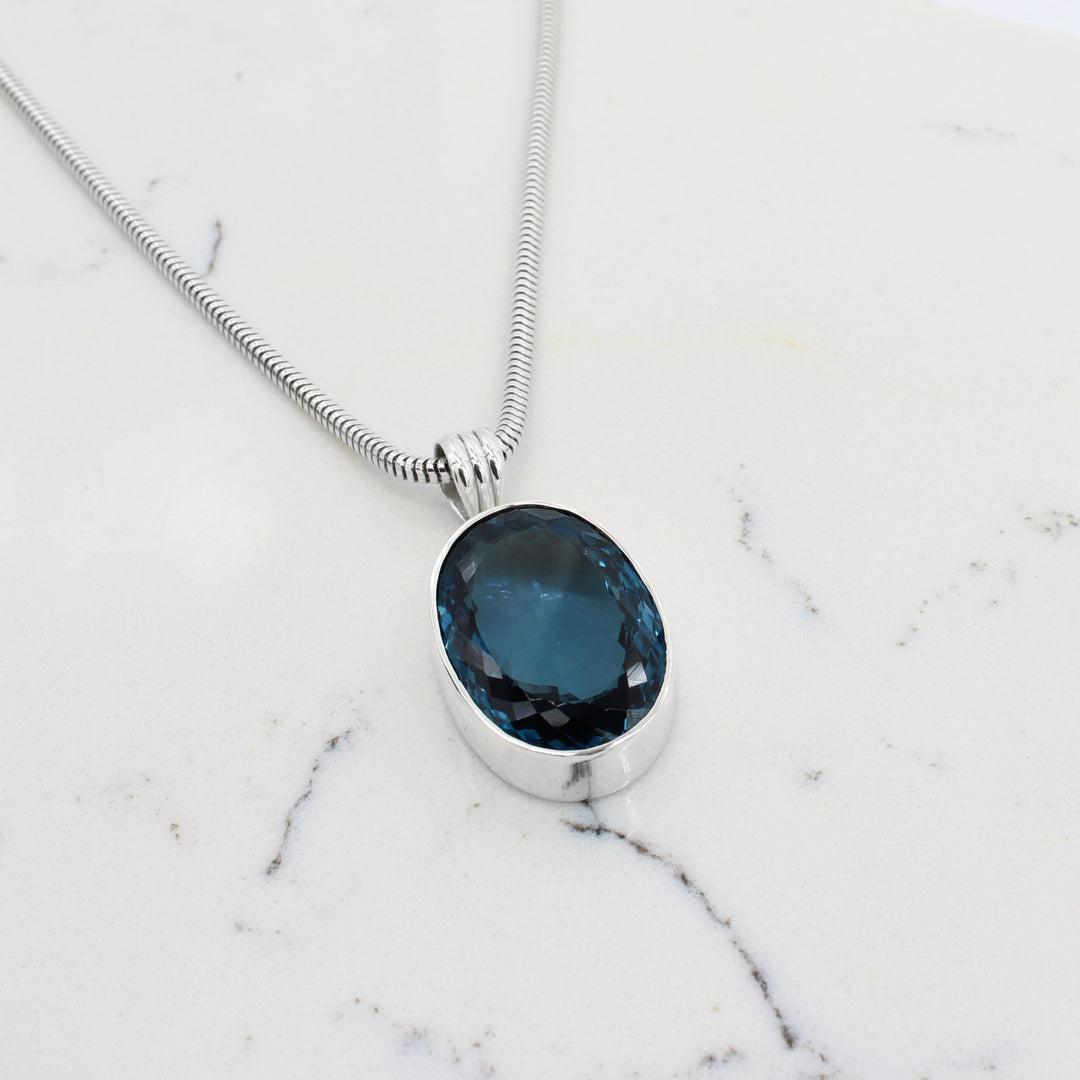 London Blue Topaz Pendant