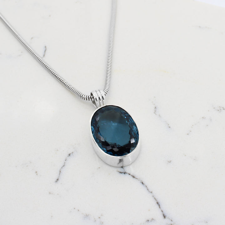London Blue Topaz Pendant