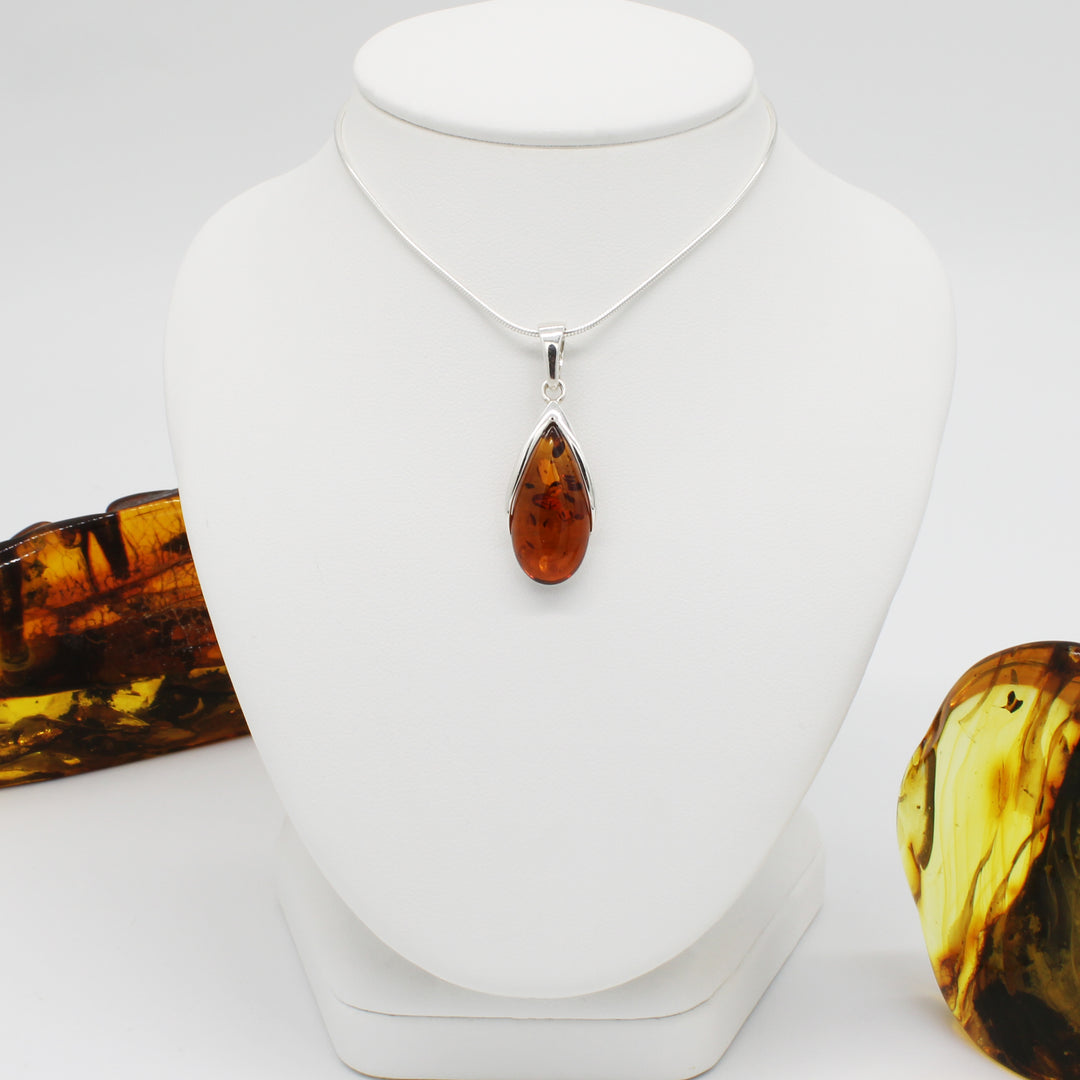 Cognac Amber Pendant