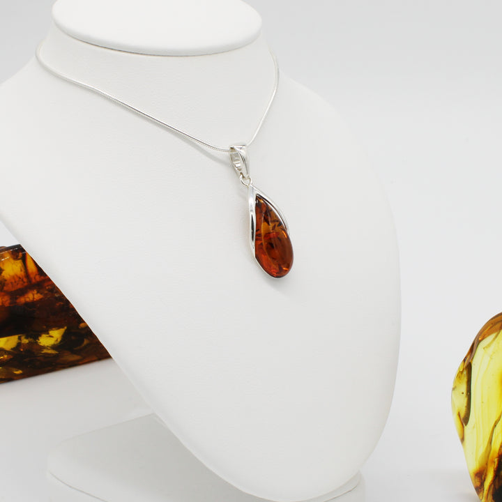 Cognac Amber Pendant