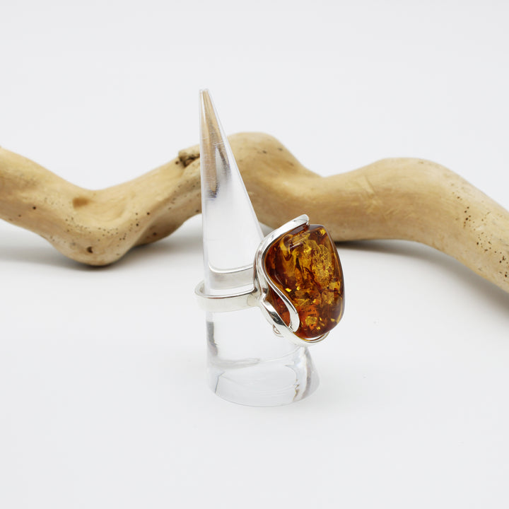 Cognac Amber Ring