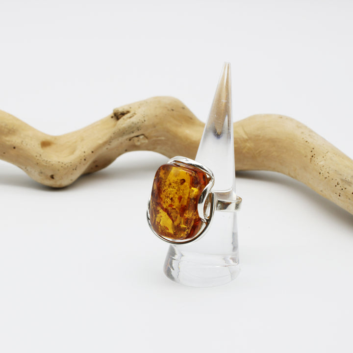 Cognac Amber Ring