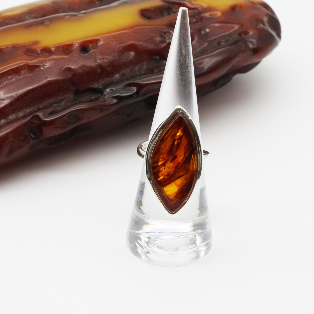 Cognac Amber Ring