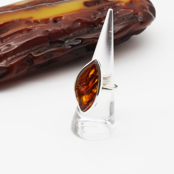 Cognac Amber Ring