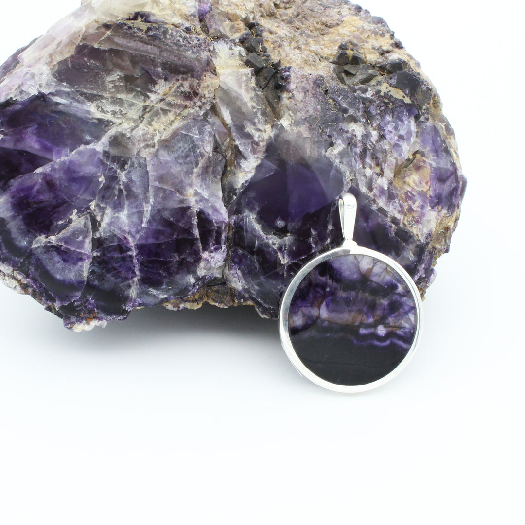 Blue John Double Sided Pendant
