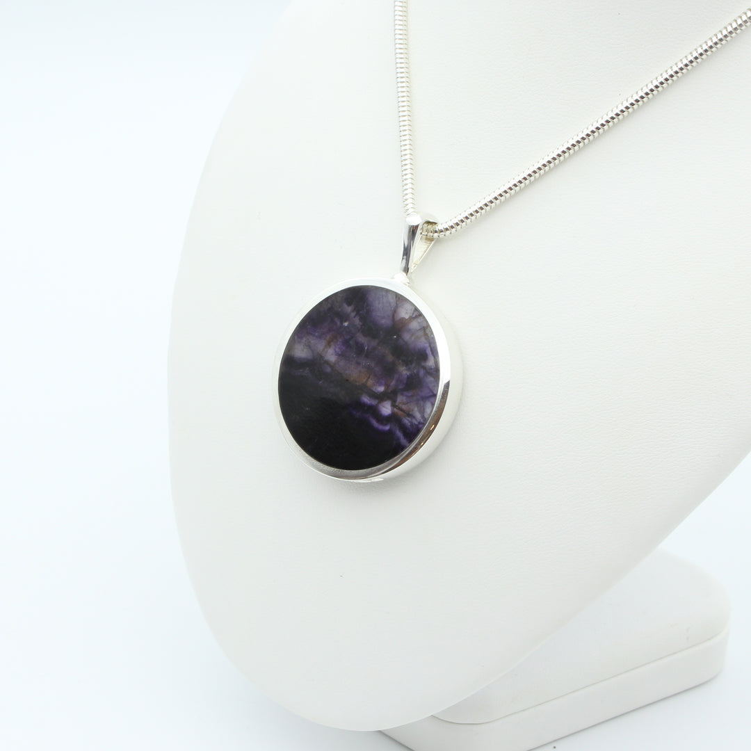 Blue John Double Sided Pendant