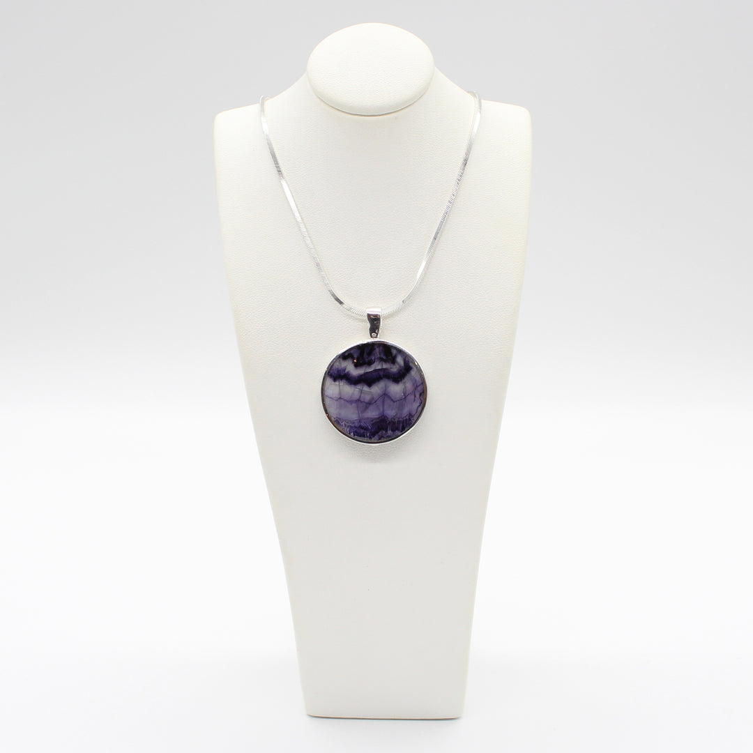 Blue John Double Sided Pendant