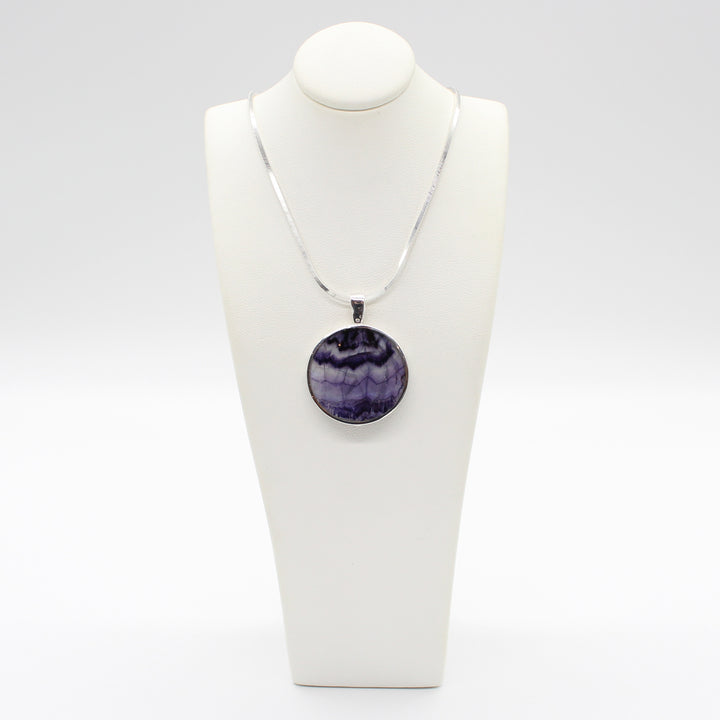 Blue John Double Sided Pendant
