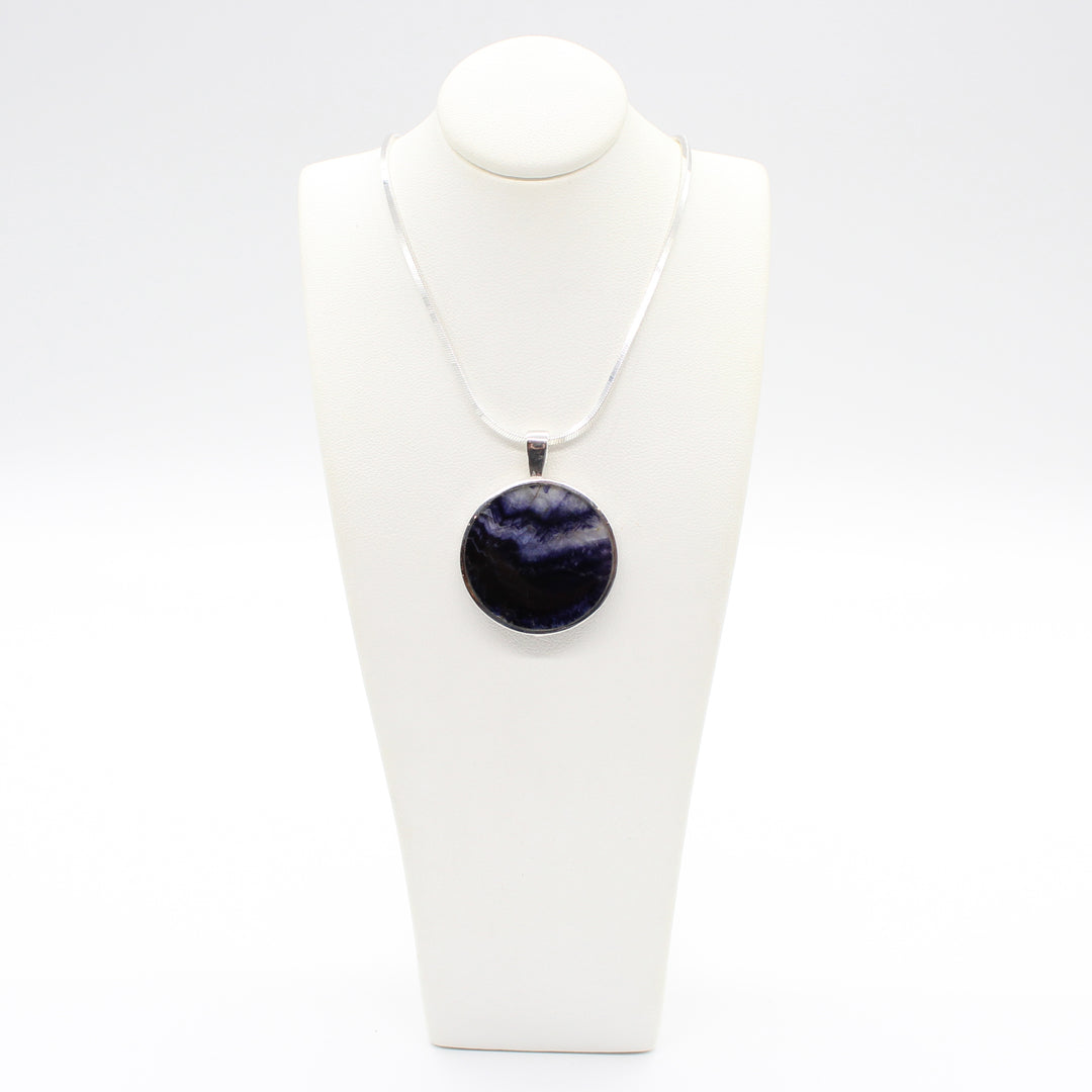 Blue John Double Sided Pendant