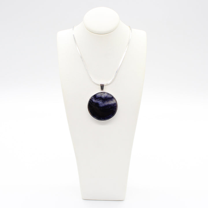 Blue John Double Sided Pendant