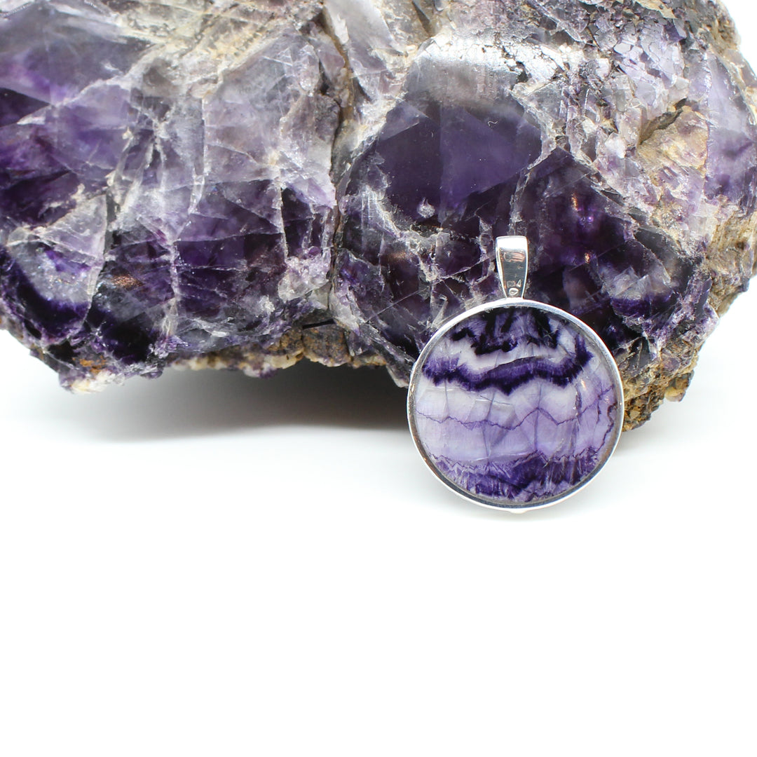 Blue John Double Sided Pendant