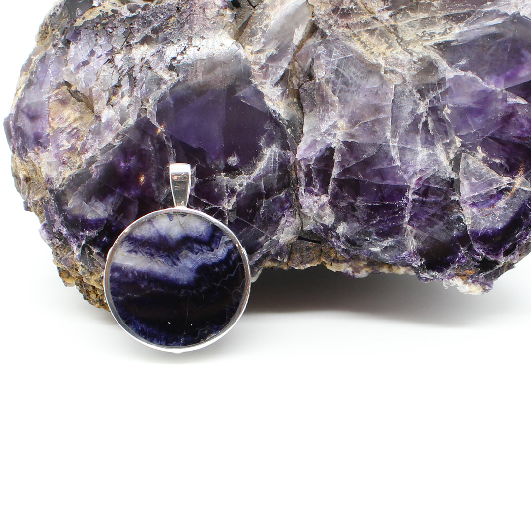 Blue John Double Sided Pendant