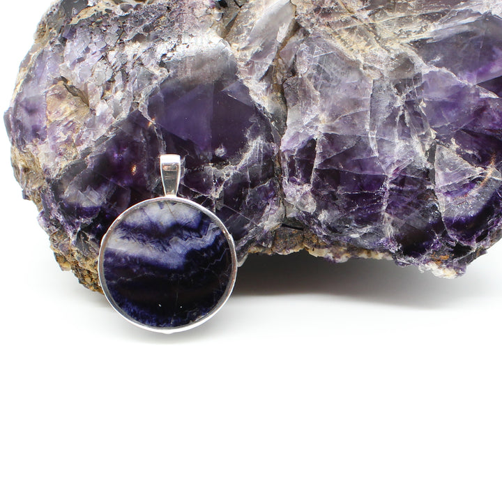 Blue John Double Sided Pendant