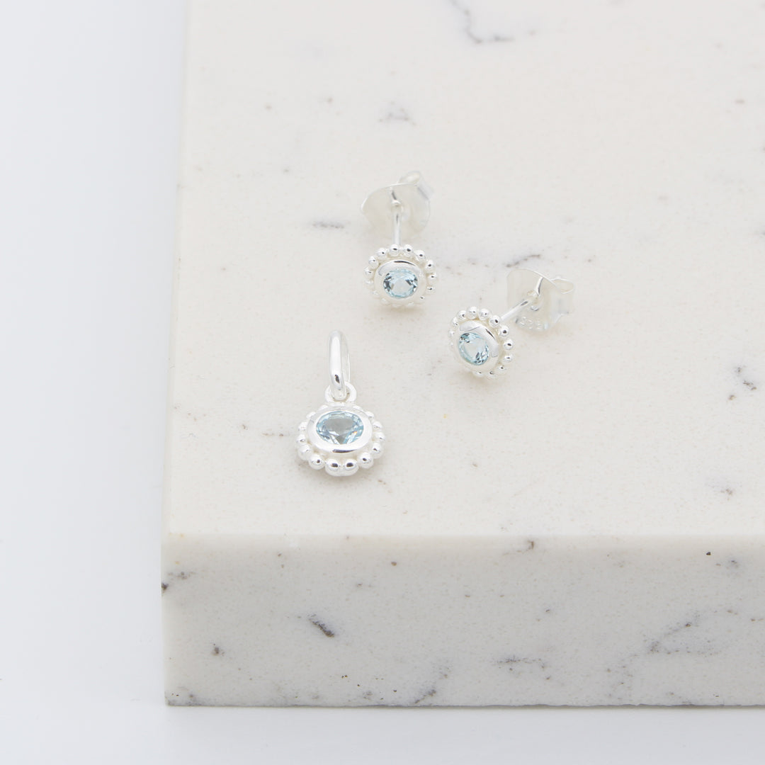 Blue Topaz Pendant