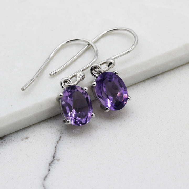 Amethyst Drop Earrings