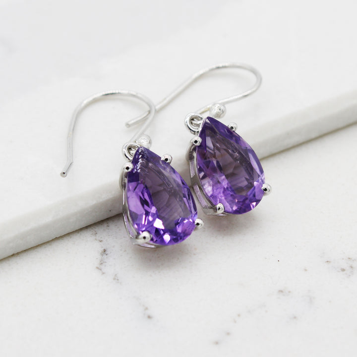 Amethyst Drop Earrings