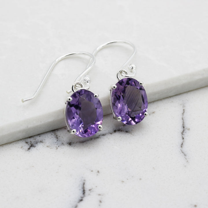 Amethyst Drop Earrings