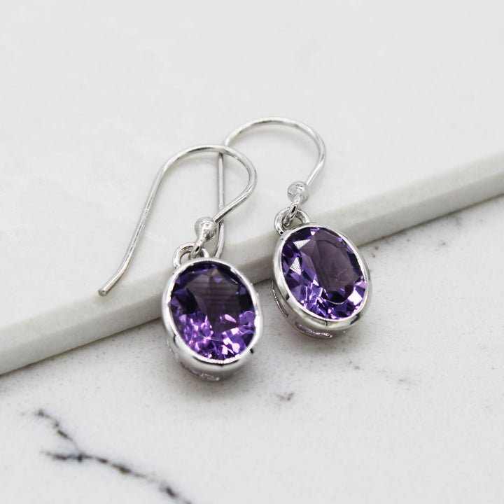 Amethyst Drop Earrings