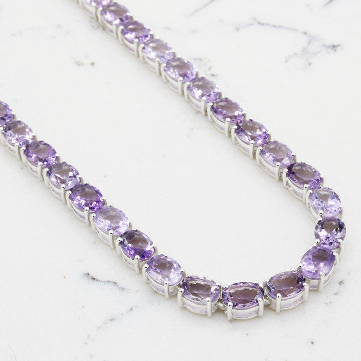 Amethyst Tennis Neklace