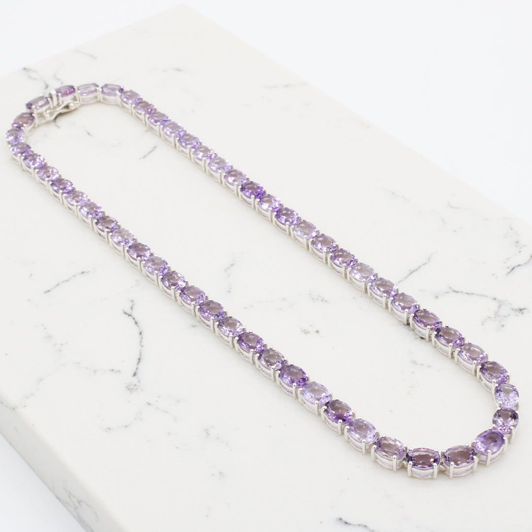 Amethyst Tennis Neklace