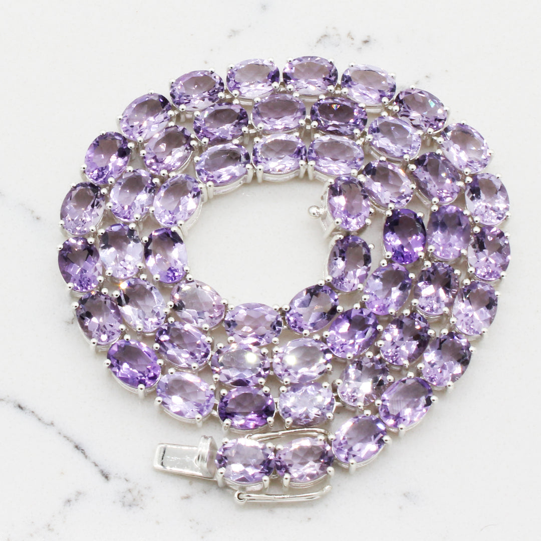 Amethyst Tennis Neklace