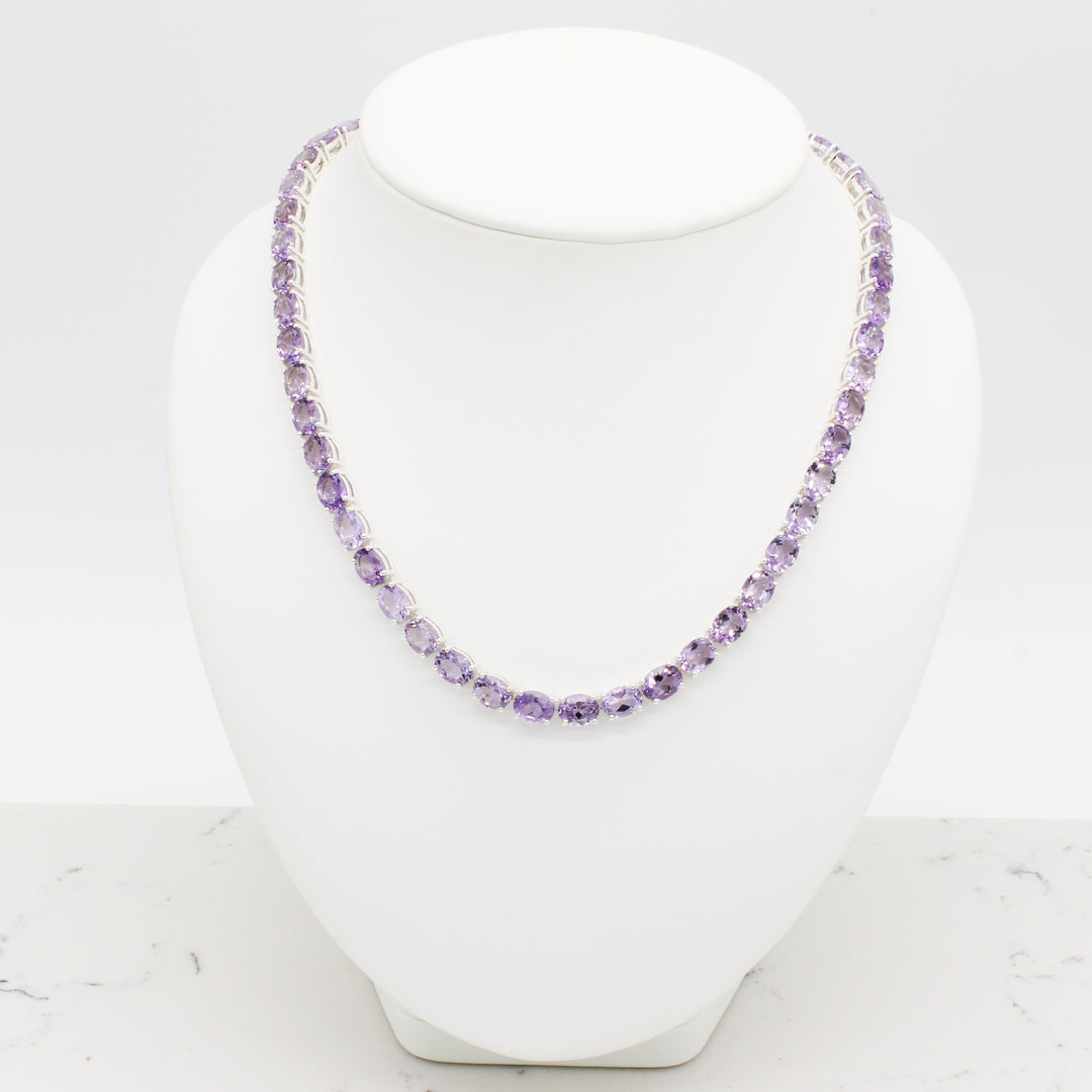 Amethyst Tennis Neklace