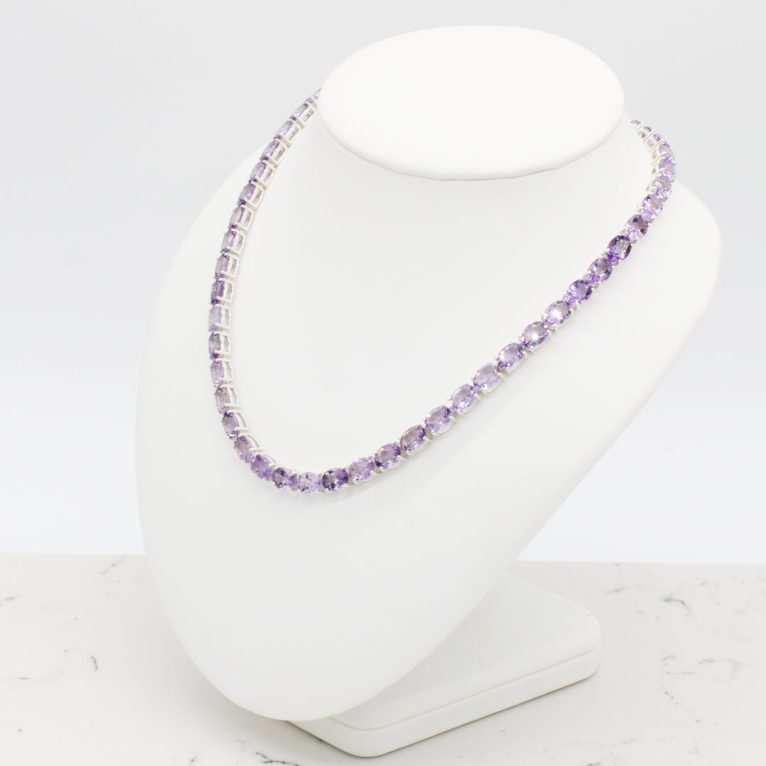 Amethyst Tennis Neklace