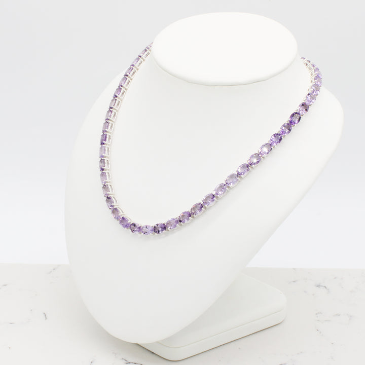 Amethyst Tennis Neklace