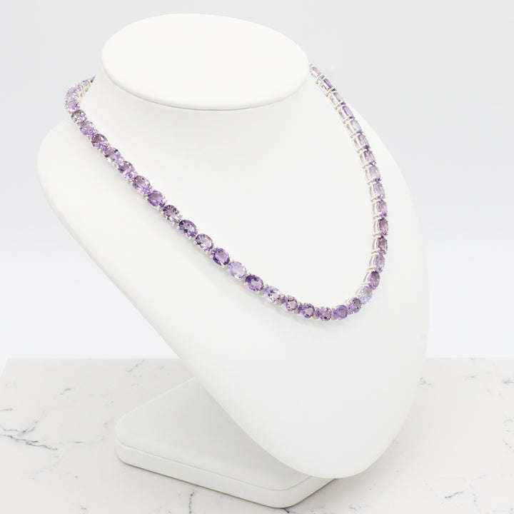 Amethyst Tennis Neklace