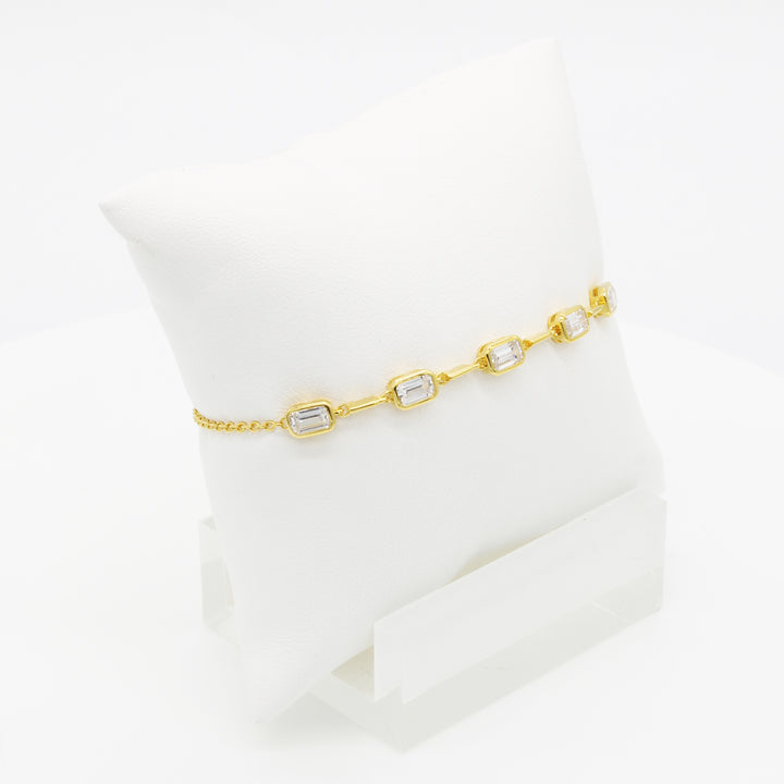 Gold Vermeil CZ bracelet